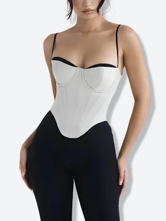 Litlookz Studio Y2K Zip-Up Corset Top