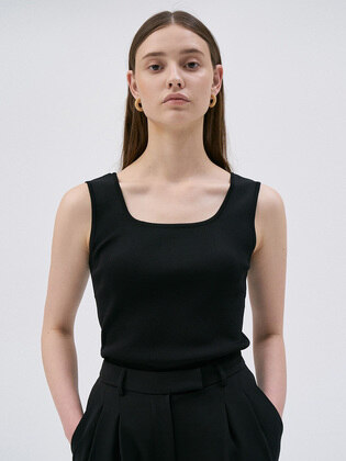 Two-Way Sleeveless Knit Top