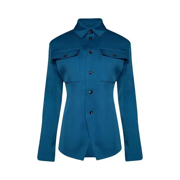 Wool Gabardine Shirt