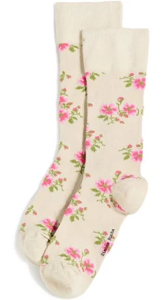 Simone Rocha Tiny Flower Jacquard Socks