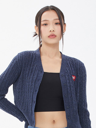 Cable Slim Cardigan