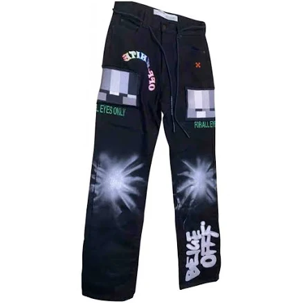 Off-White c/o Virgil Abloh Relaxed Fit Patch Jeans