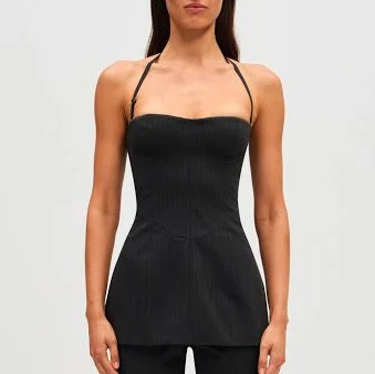 MISHA Vivienne Pinstripe Top