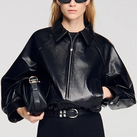 Sandro Women's Lambskin leather Jacket