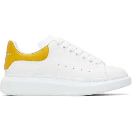 McQueen White & Yellow Oversized Sneakers
