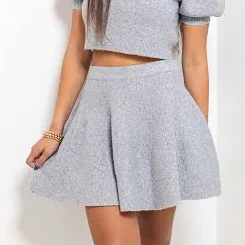 Chic & Cozy High Rise Knit Skirt