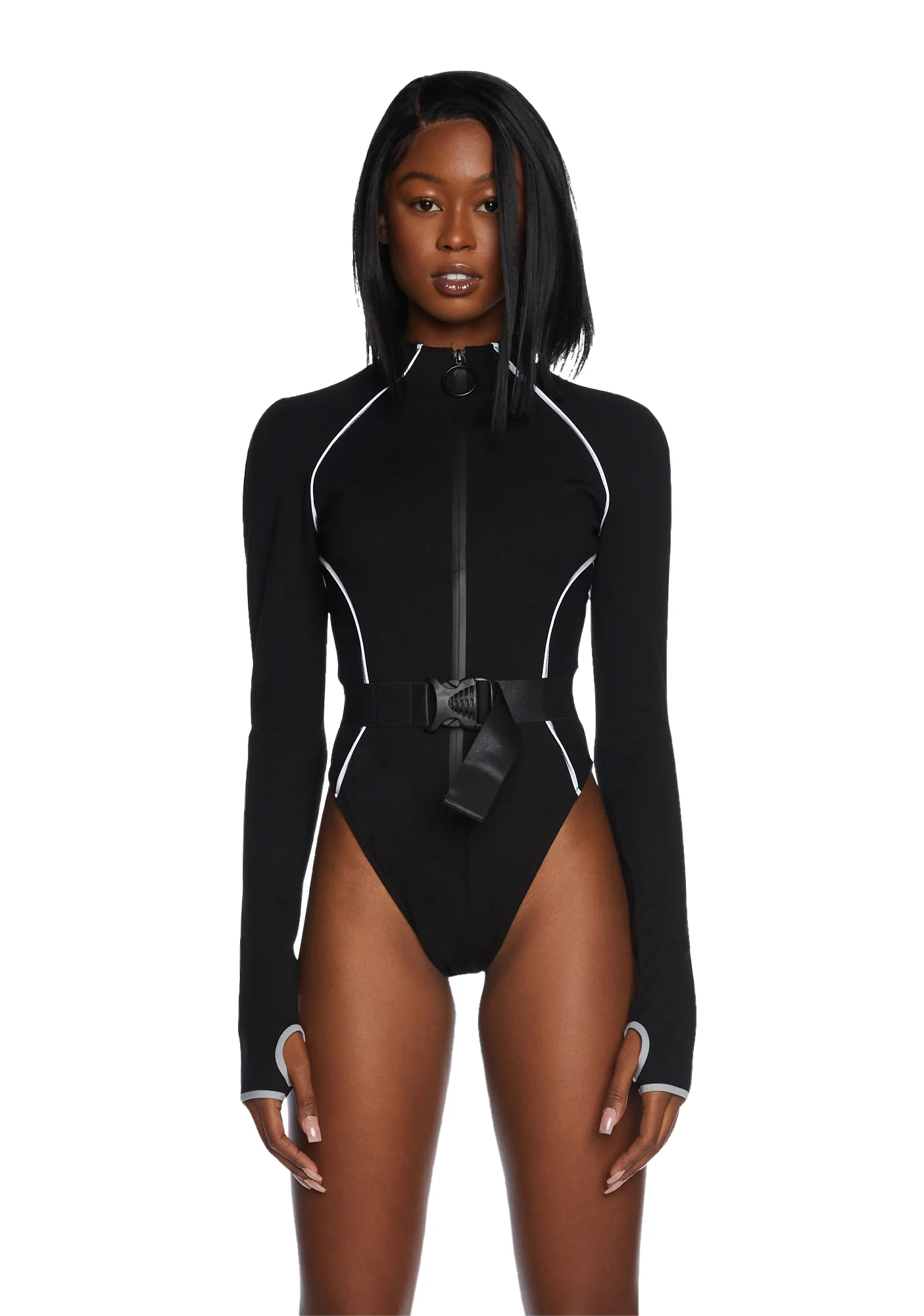 Poster Grl Sporty Mesh Panel Bodysuit