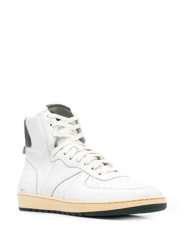 High-top Leather Sneakers