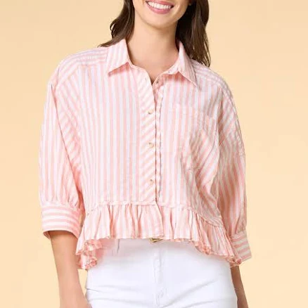 Summer Stripe Seersucker Shirt