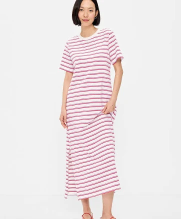 Old Navy Women's Vintage Crew-Neck Maxi Dress