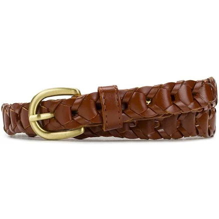 Patricia Nash Women's Atina Chain-Link Woven Leather Belt