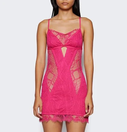 Dion Lee Women's Oblique Lace Corset Dress
