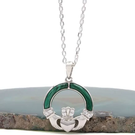 Sterling Silver Claddagh Pendant Necklace