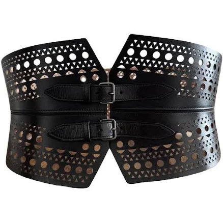 Alaïa Openwork Leather Corset Belt
