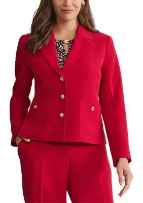 Stretch Crepe Patch Pocket Jacket