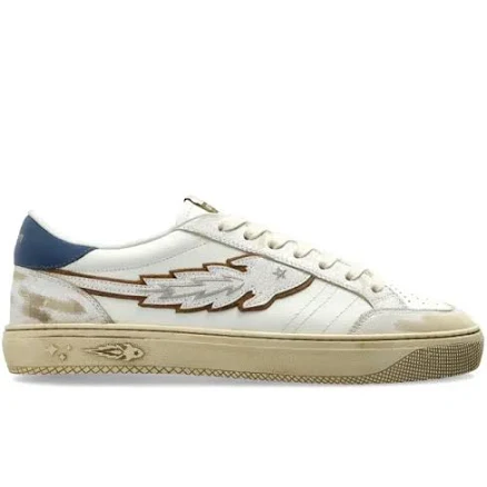 Men's Leather Sneakers with Japan Star Appliqué