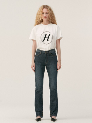 Washed Navy Skinny Jeans