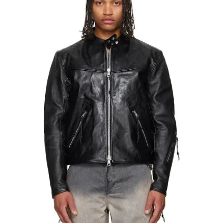 OUR LEGACY Black Yurei Leather Jacket