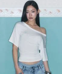 Vin U-Neck Shirring Short Sleeve Top (White)