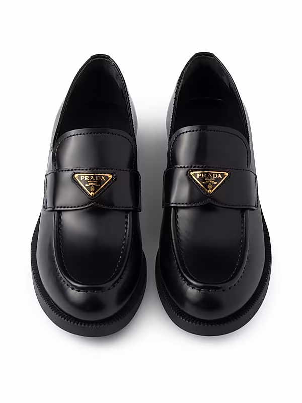 Logo Leather Loafers
