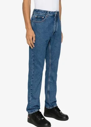 Palm Angels Men Straight Leg Jeans