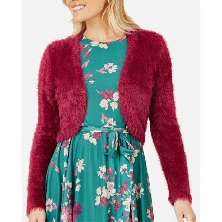 Yumi Women's Eyelash Knit Bolero