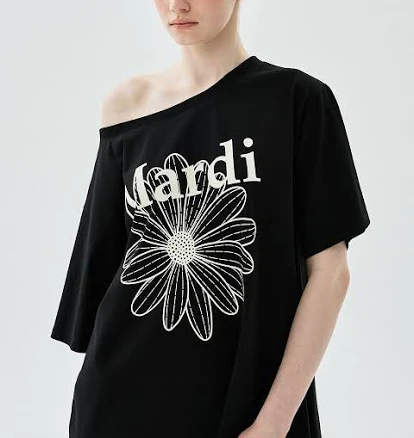 Oversized Tshirt Off Shoulder