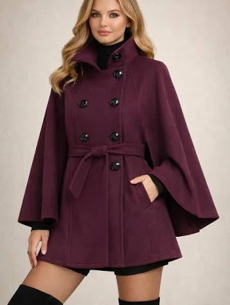 Victorian Wool Belted Coat Jacket