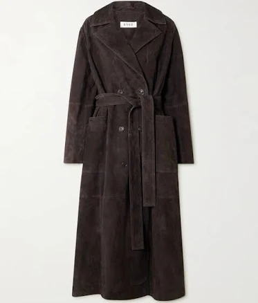 RÓHE double-breasted suede trench coat Women