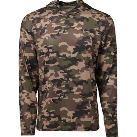 Magellan Outdoors Hunt Gear Men's Eagle Pass Tech Mesh Long Sleeve Hooded T-Shirt - Adult Non Insultd Camo at Academy Sports