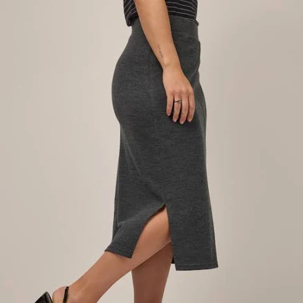 Liz Merino Wool Midi Skirt