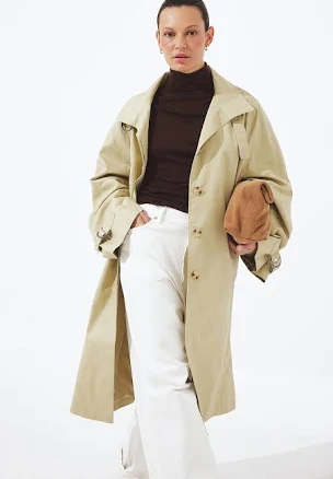 High Neck Oversized Trenchcoat