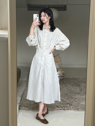 Natural Robe Dress