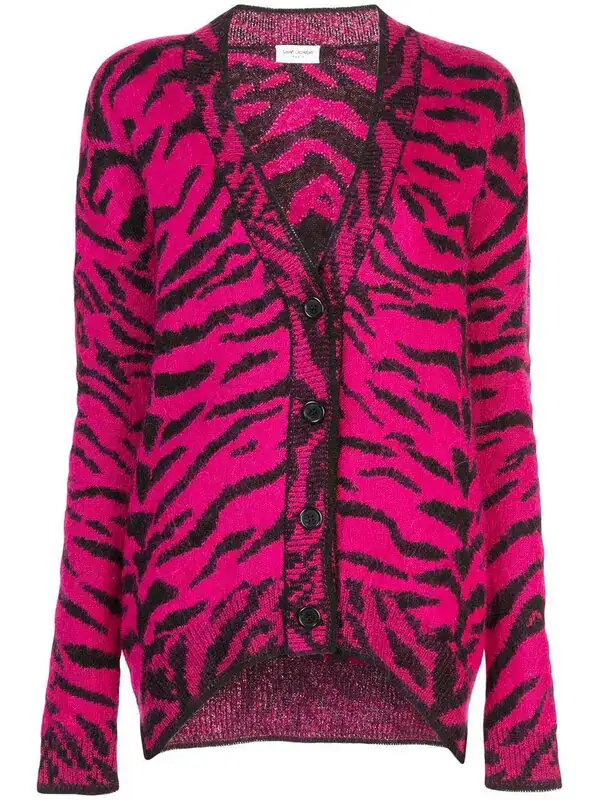 Zebra Jacquard Cardigan