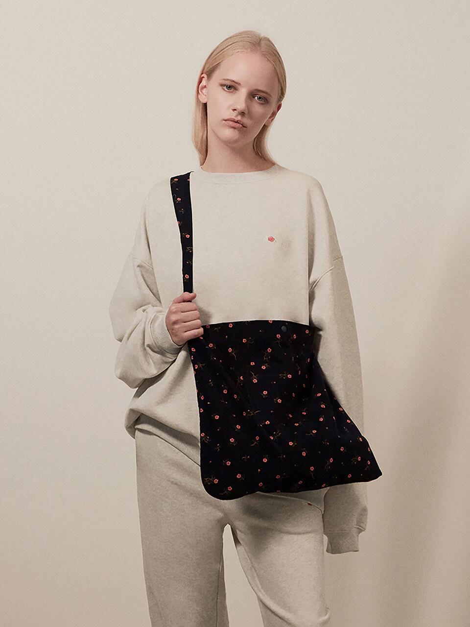 Flower Eco Bag 004 Navy