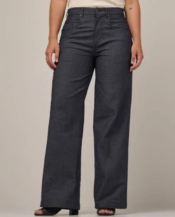 Beck Wide Leg Merino Wool Denim Jeans