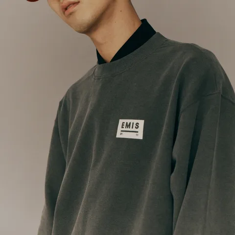 [EMIS] DIM GRAY SWEATSHIRTS 純棉長袖衛衣#朴敘俊 #梨泰院class