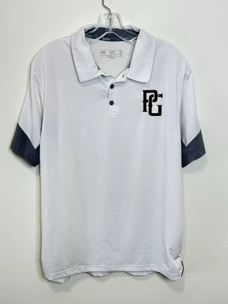 Perfect Game Baseball Polo Shirt Mens M White Russell Athletic