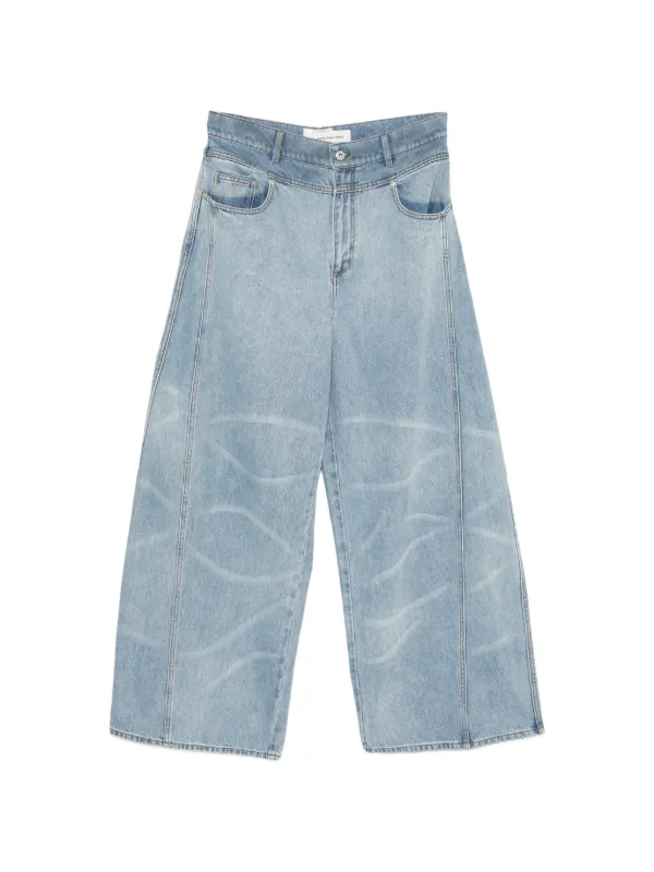 Wide-leg Denim Jeans