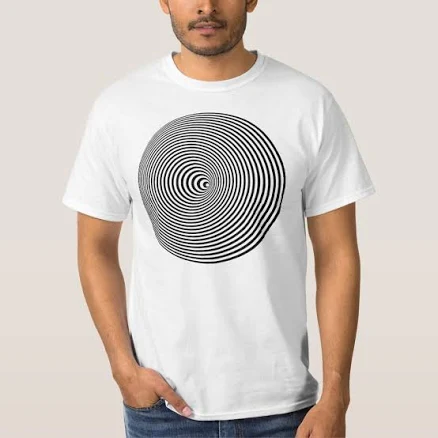 3D Spiral Optical Illusion T-Shirt