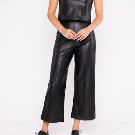 Ripley Rader Women's Cropped Vegan Leather Pants