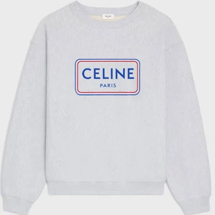 Celine Women's Loose Cotton Fleece Sweatshirt