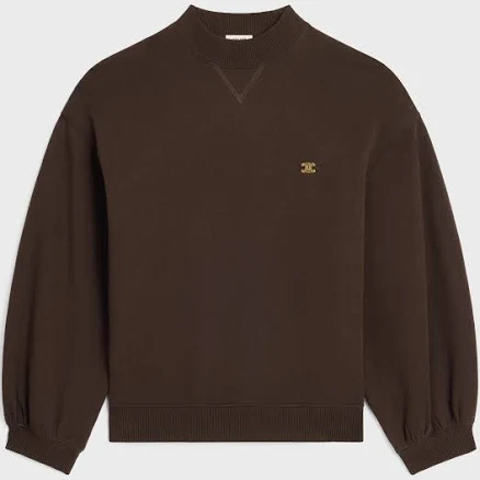 CELINE Loose Cotton Fleece Sweatshirt