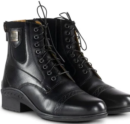 B Vertigo Women's Jupiter Front-Lace Jodhpur Leather Riding Boots