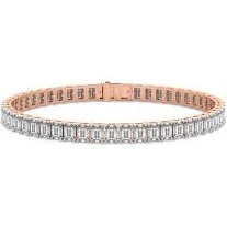 Celine Emerald Lab Diamond Tennis Bracelet