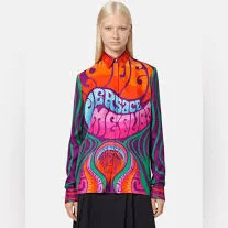 Versace La Medusa Music Silk Top