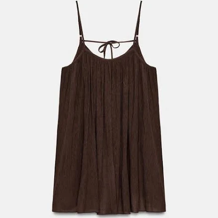 Zara Mini Textured Voluminous Dress