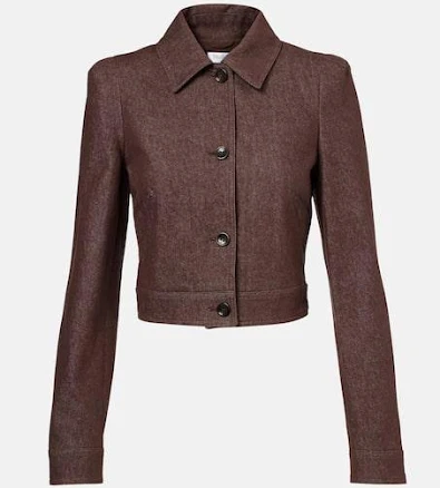 Max Mara Carpa cropped cotton jacket - 32