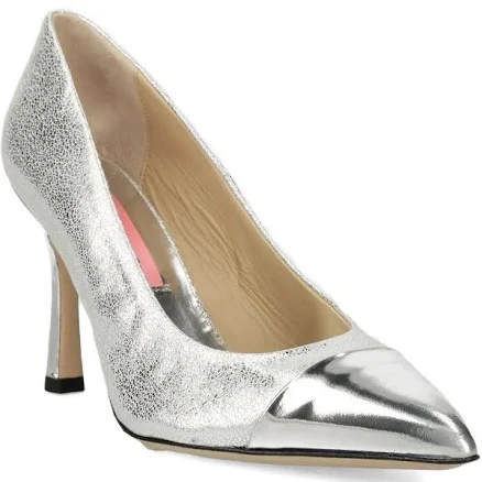 Custommade - metallic cap-toe pumps - women - Calf Leather/Calf Leather/Calf Leather - 41 - Grey