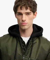 Hooded MA1 Bomber Jacket